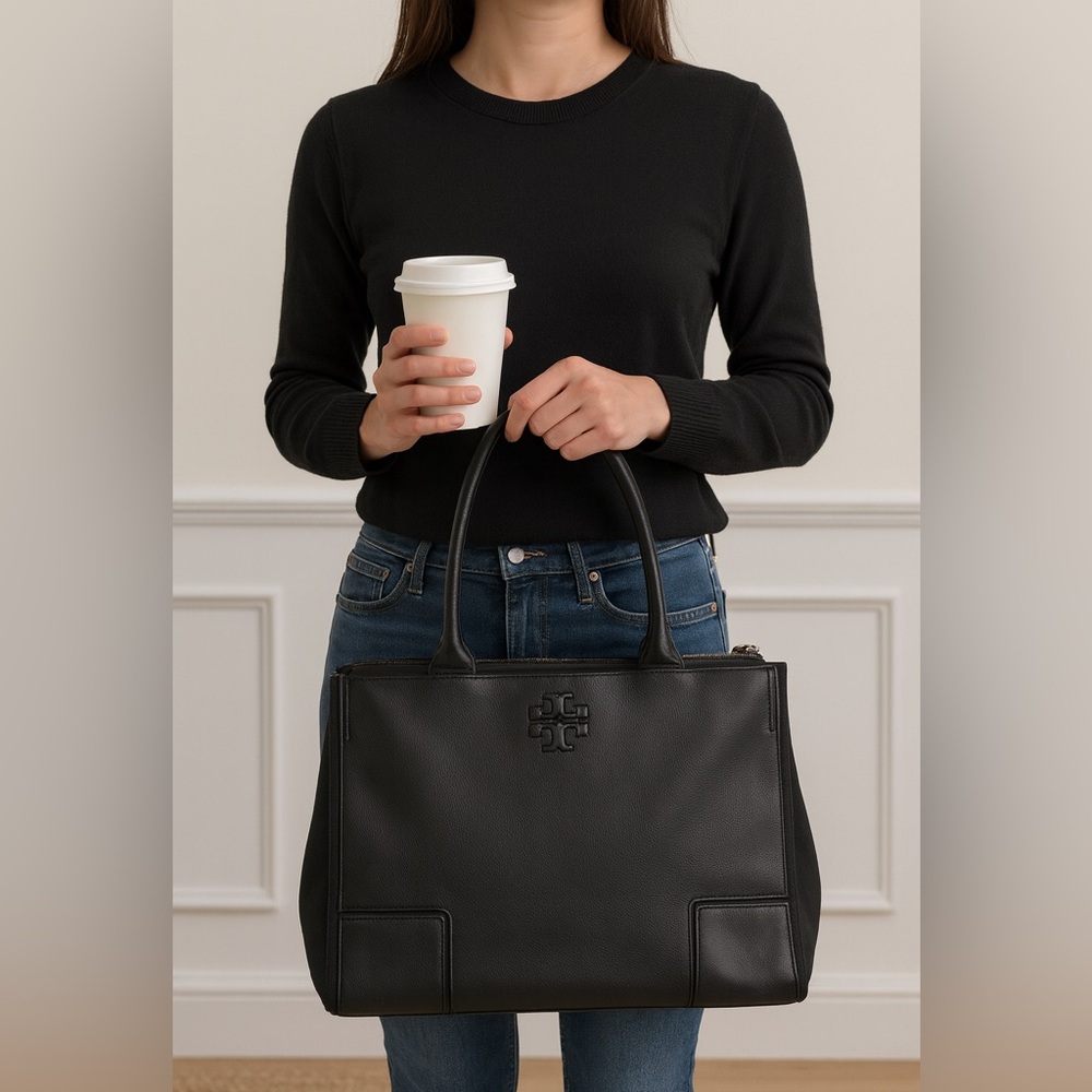 Tory Burch Leather Tote - Picture 10 of 11